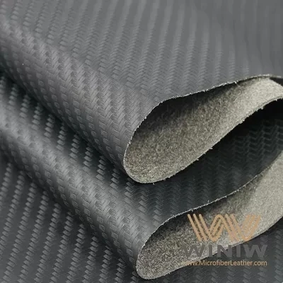 Koolstofzakken veganistisch leer 0,7 mm gestructureerde lederen plaat voor een auto voor auto