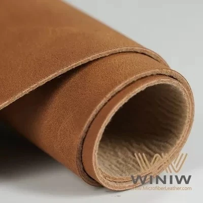 Textured Microfiber Artificial PU Leather Material For Labels